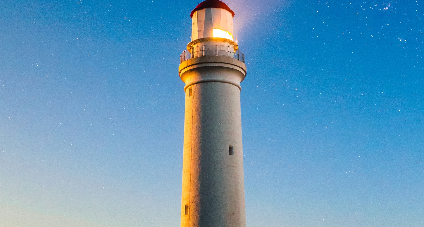Shining lighthouse
